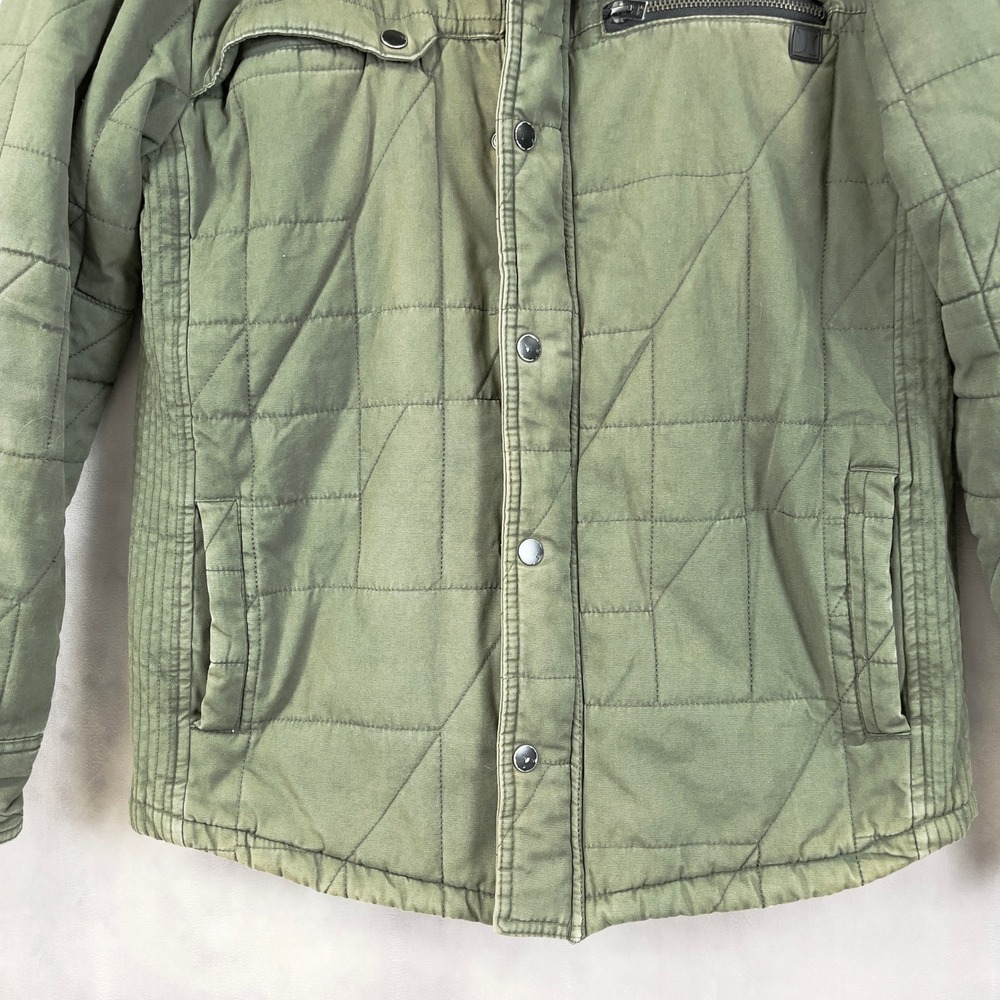 Hurley Mens Quilted Jacket Size‎ M Utility Military Skate Outdoor Grunge Street - Picture 3 of 16